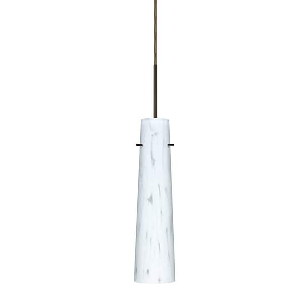Besa Lighting Camino Cord Pendant, Carrera, Bronze Finish, 1x50W Candelabra 1BT-567419-BR - main